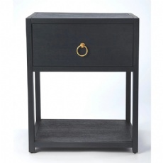 Wood Nightstand with veneer